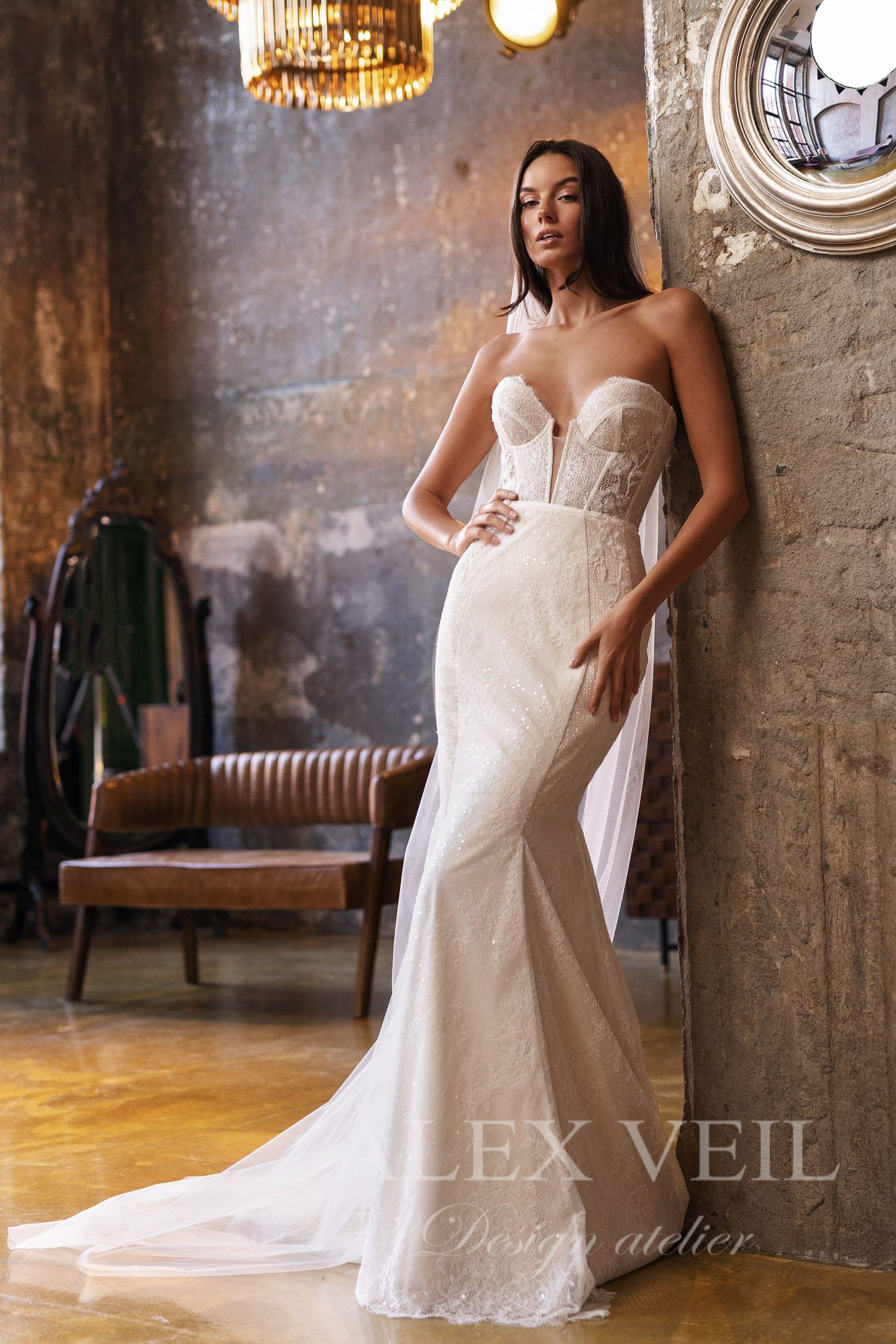 Wedding dress Celia (2 in one) - AlexVeil Bridal official store