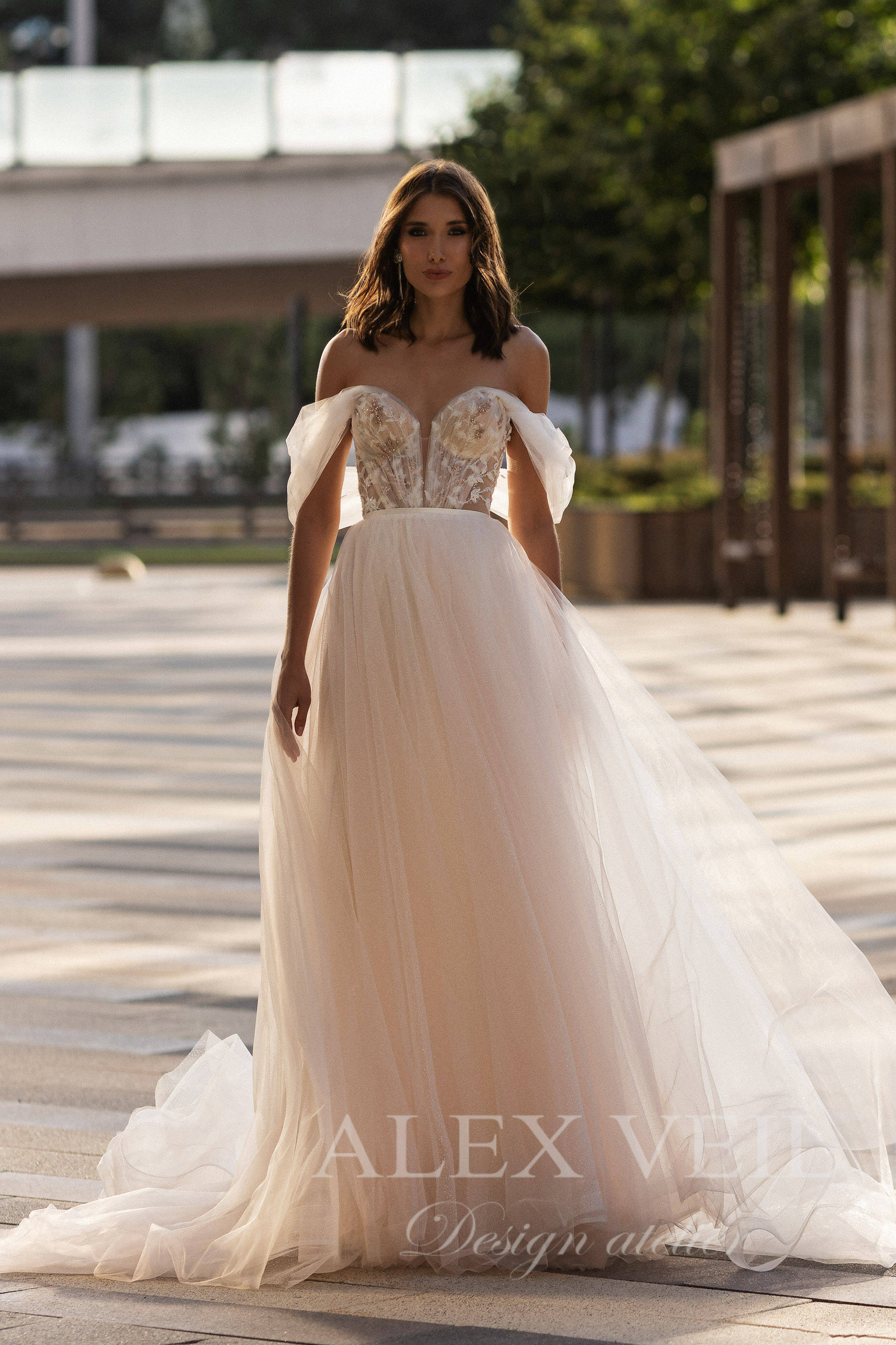 Wedding dress Medea blush - AlexVeil Bridal