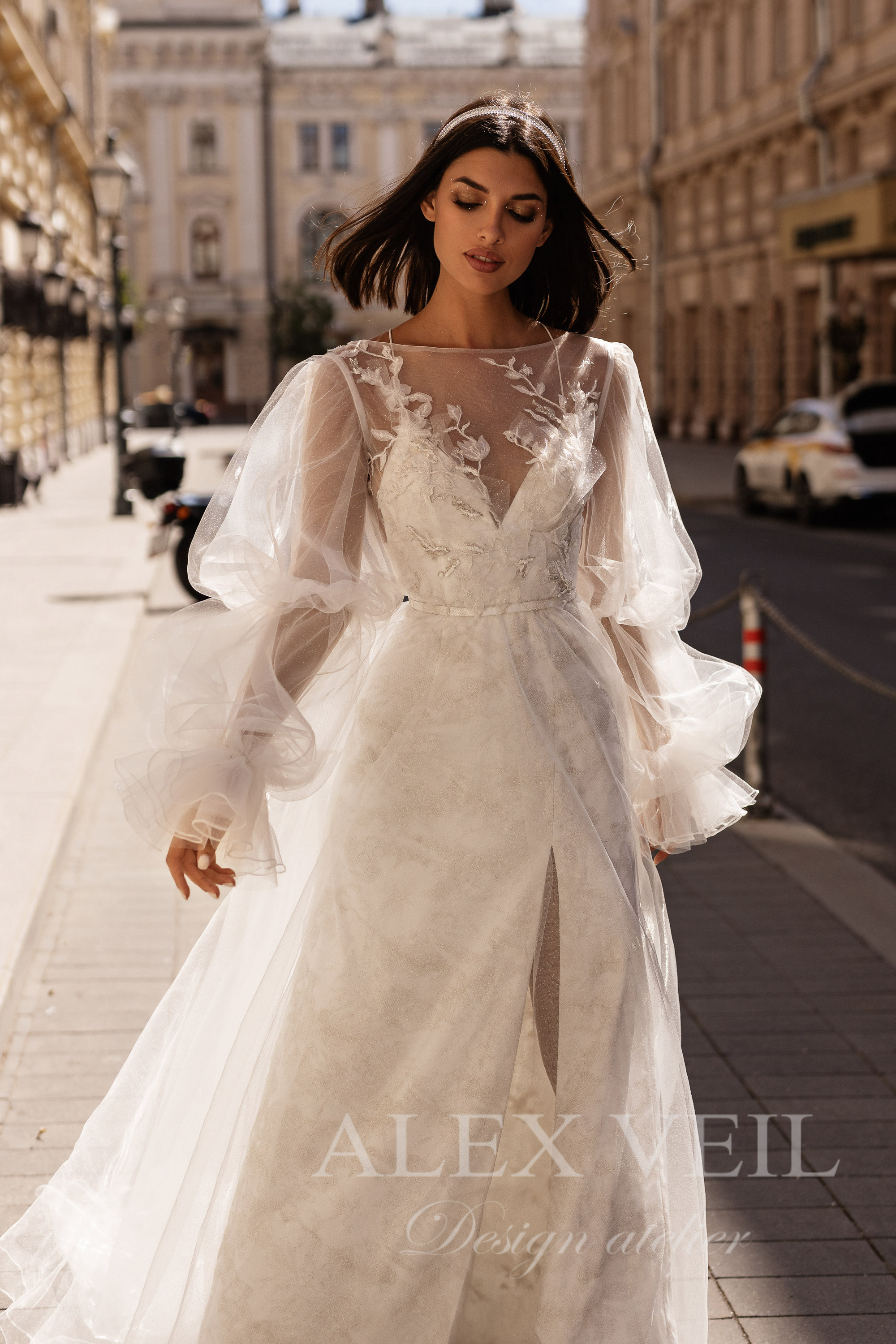 Wedding dress Serena 2 in one AlexVeil Bridal official store